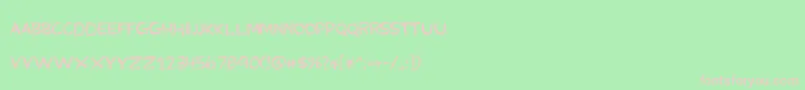 MyGrandpasFarm Font – Pink Fonts on Green Background