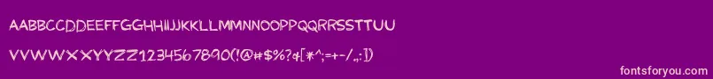 More about MyGrandpasFarm Font MyGrandpasFarm Font – Pink Fonts on Purple Background