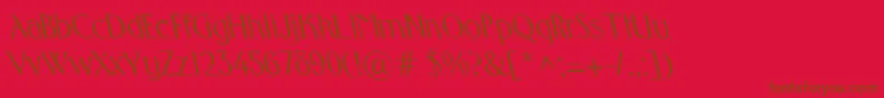 FosterbsRegular Font – Brown Fonts on Red Background