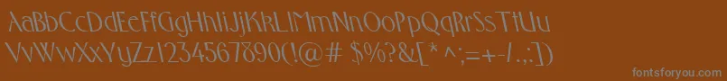 Шрифт FosterbsRegular – серые шрифты на коричневом фоне