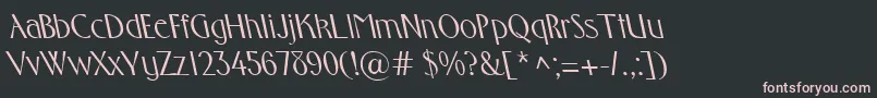 FosterbsRegular Font – Pink Fonts on Black Background