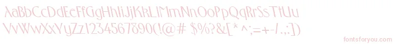 FosterbsRegular Font – Pink Fonts on White Background