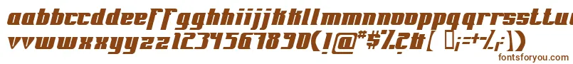 Fontovision-fontti – ruskeat fontit valkoisella taustalla