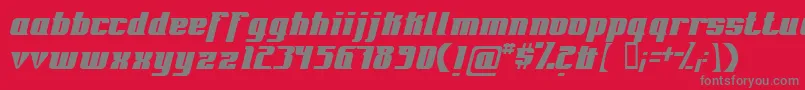 Шрифт Fontovision – серые шрифты на красном фоне