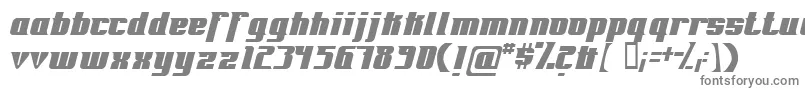 Fontovision-fontti – harmaat kirjasimet valkoisella taustalla