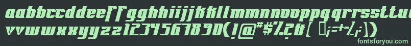 Шрифт Fontovision – зелёные шрифты на чёрном фоне