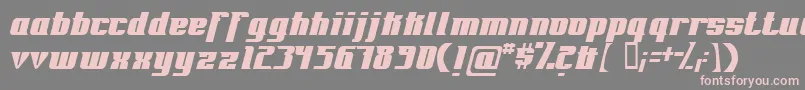 Fontovision Font – Pink Fonts on Gray Background