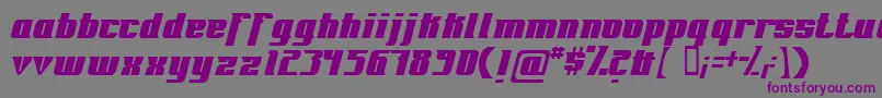 Шрифт Fontovision – фиолетовые шрифты на сером фоне