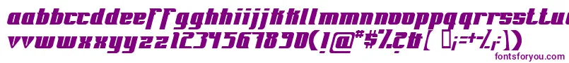 フォントFontovision – 白い背景に紫のフォント