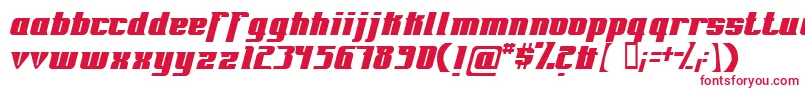 Fontovision-Schriftart – Rote Schriften auf weißem Hintergrund