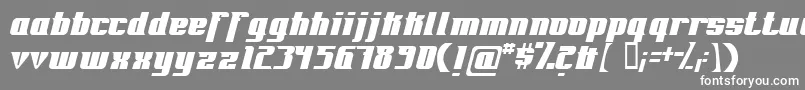 Fontovision-fontti – valkoiset fontit harmaalla taustalla