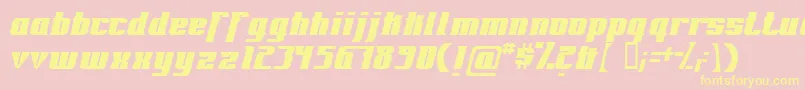 Шрифт Fontovision – жёлтые шрифты на розовом фоне
