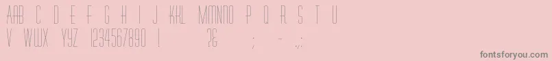 Шрифт Thincaps – серые шрифты на розовом фоне