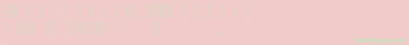 Thincaps Font – Green Fonts on Pink Background