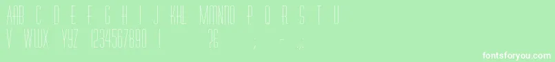 Thincaps Font – White Fonts on Green Background