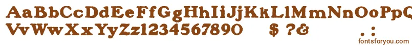 BlanchardInland Font – Brown Fonts on White Background