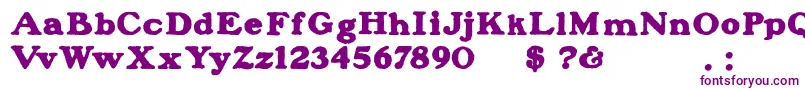 BlanchardInland Font – Purple Fonts on White Background