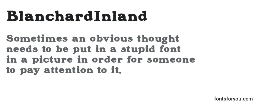 BlanchardInland (23644) -fontin tarkastelu