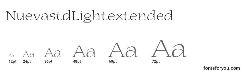 NuevastdLightextended Font Sizes