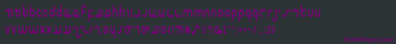 Шрифт MasterdomCondensed – фиолетовые шрифты на чёрном фоне