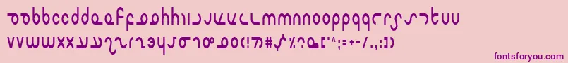 Шрифт MasterdomCondensed – фиолетовые шрифты на розовом фоне