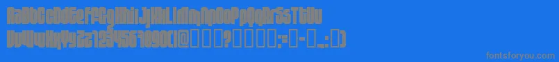 フォント10.124 – 青い背景に灰色の文字