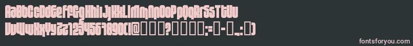 10.124 Font – Pink Fonts on Black Background