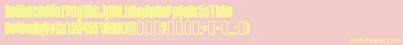 10.124 Font – Yellow Fonts on Pink Background