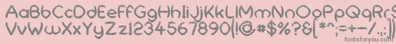 UniversalShatter Font – Gray Fonts on Pink Background