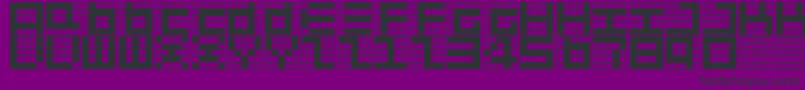 フォントGivemefive – 紫の背景に黒い文字