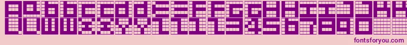 Givemefive Font – Purple Fonts on Pink Background