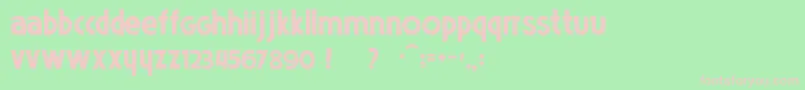 PoetsBold Font – Pink Fonts on Green Background