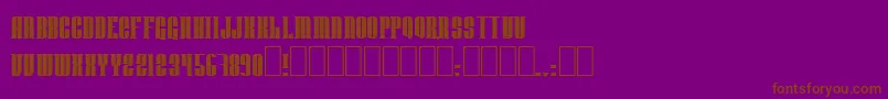Donnienn Font – Brown Fonts on Purple Background