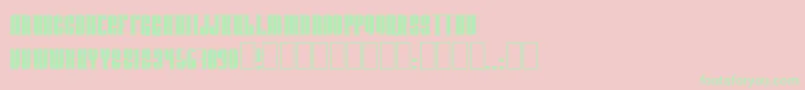 Donnienn Font – Green Fonts on Pink Background