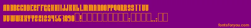 Donnienn Font – Orange Fonts on Purple Background