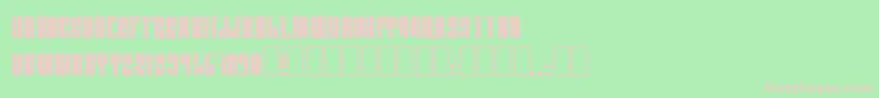 Donnienn Font – Pink Fonts on Green Background