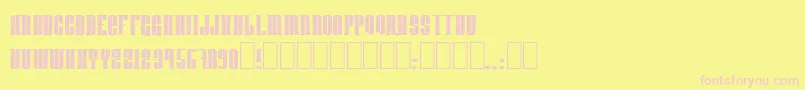 Donnienn Font – Pink Fonts on Yellow Background
