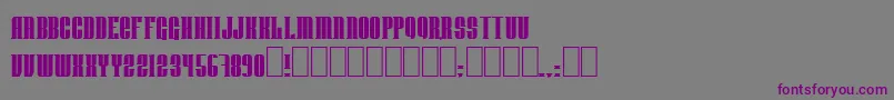 Donnienn Font – Purple Fonts on Gray Background
