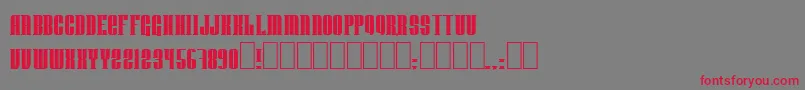 fuente Donnienn – Fuentes Rojas Sobre Fondo Gris
