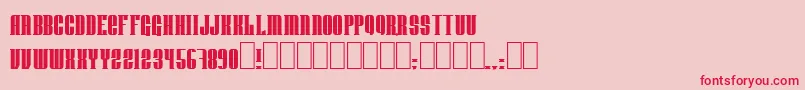 Donnienn Font – Red Fonts on Pink Background