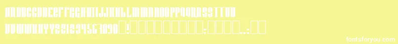 Donnienn Font – White Fonts on Yellow Background