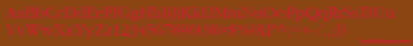 Garam Font – Red Fonts on Brown Background