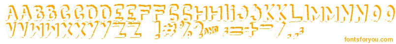 Шрифт Yes3D – оранжевые шрифты