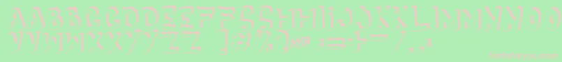 Yes3D Font – Pink Fonts on Green Background