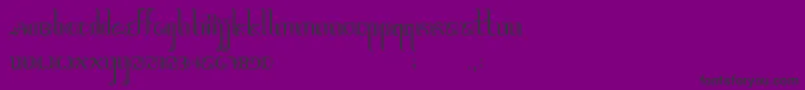 Fonte Jawadwipa – fontes pretas em um fundo violeta
