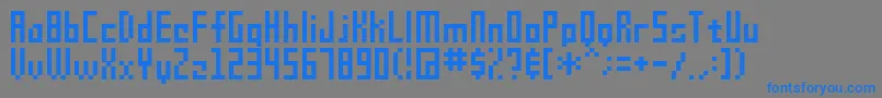 Sg09 Font – Blue Fonts on Gray Background
