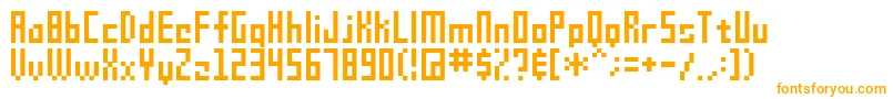 Sg09 Font – Orange Fonts on White Background