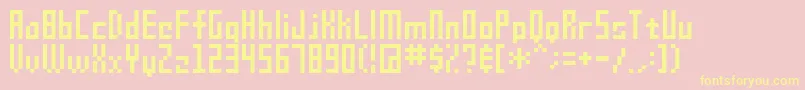 Sg09 Font – Yellow Fonts on Pink Background