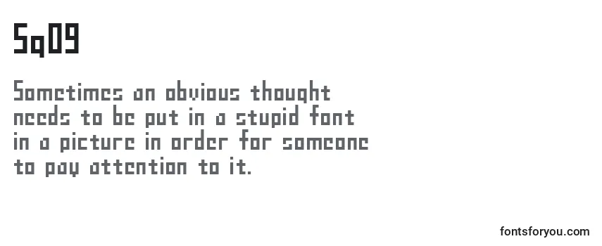 Review of the Sg09 Font