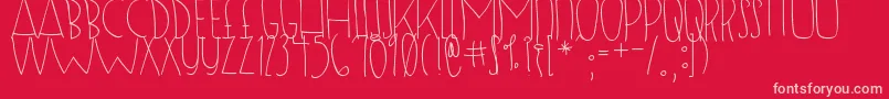 fuente DjbSugarShock – Fuentes Rosadas Sobre Fondo Rojo